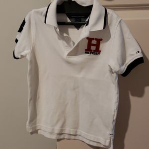 Tommy Hilfiger Red H Patch 5 white polo shirt